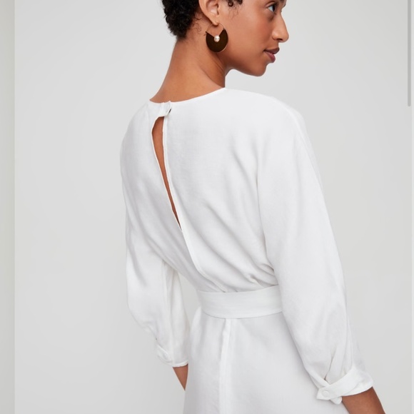 ARITZIA wilfred TAVIN belted linen dress - Picture 2 of 4